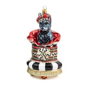 Glass Ornament - Tartastic Scotty Surprise