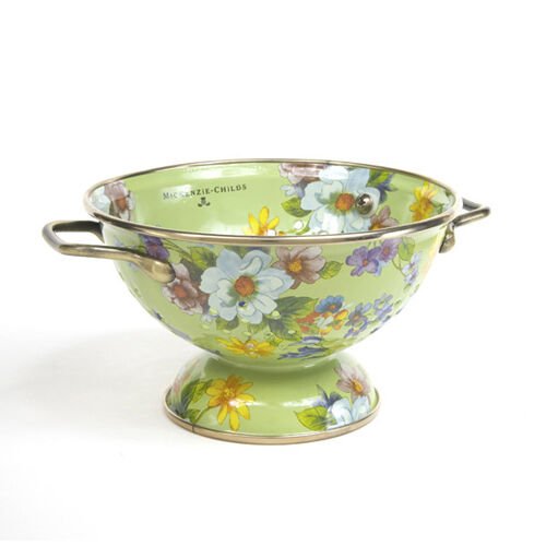 Flower Market Small Colander - Green