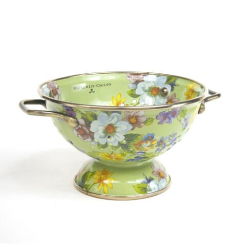 Flower Market Small Colander - Green
