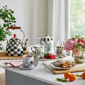 Butterfly Toile Mug & Saucer Set
