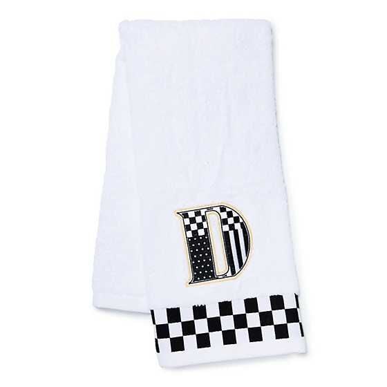Monogram ''D'' Check Hand Towel
