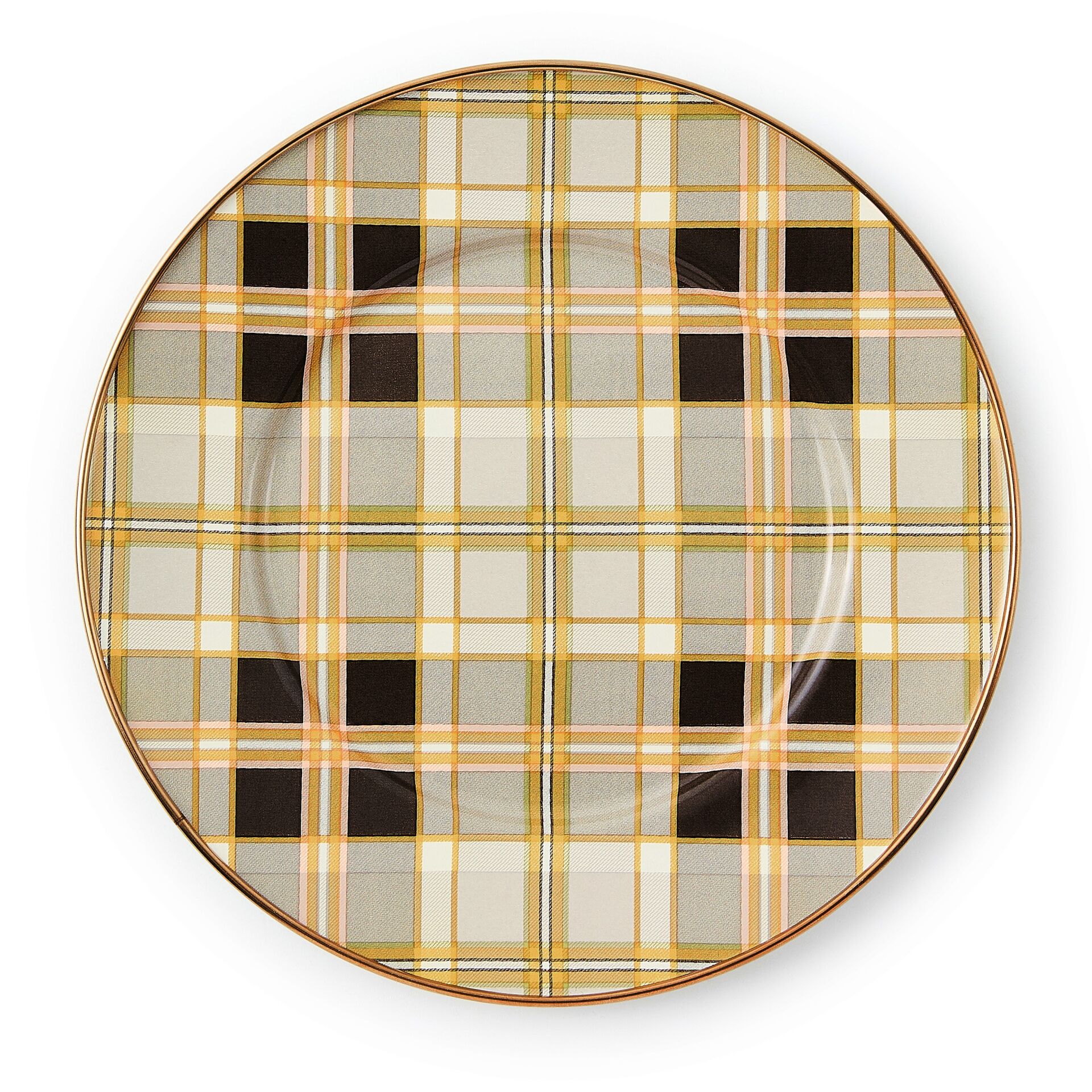 Tartan Mocha Salad Plate