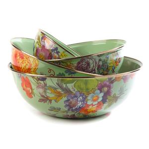 Flower Market Medium Everyday Bowl - Green