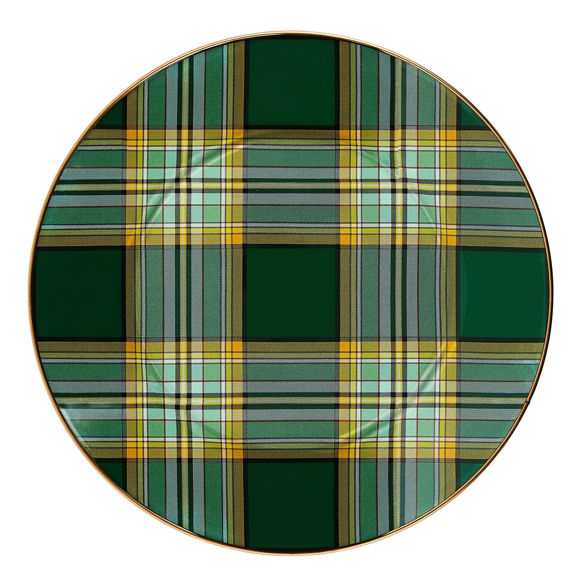 Tartan Green Dinner Plate