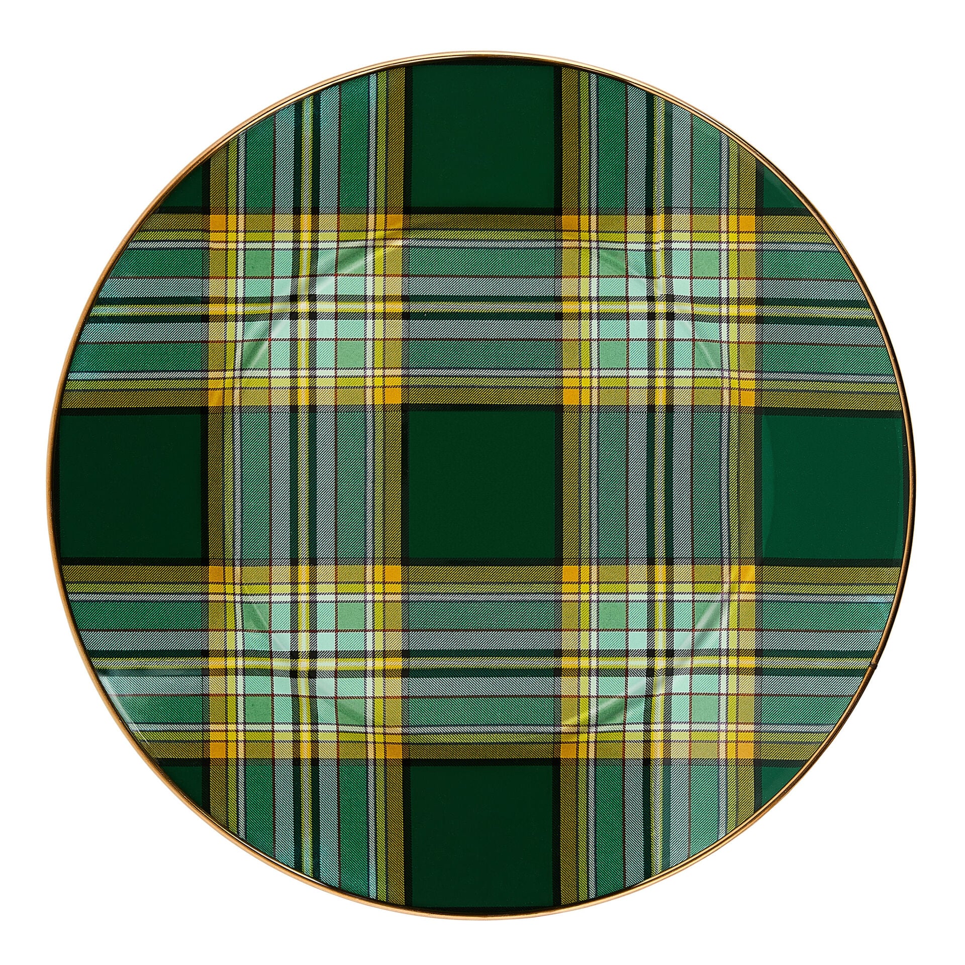 Tartan Green Dinner Plate
