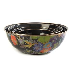 Flower Market Medium Everyday Bowl - Black