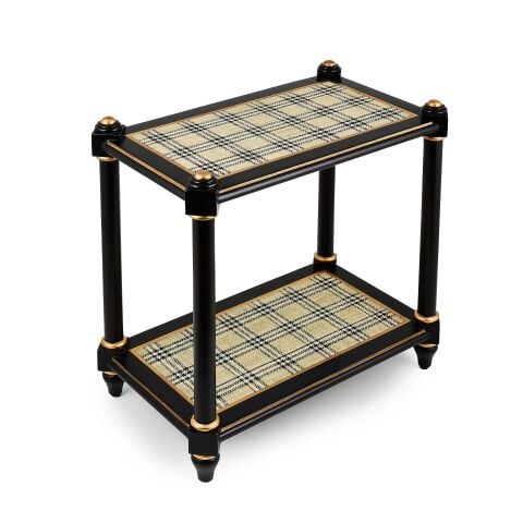 Mad for Plaid Accent Table