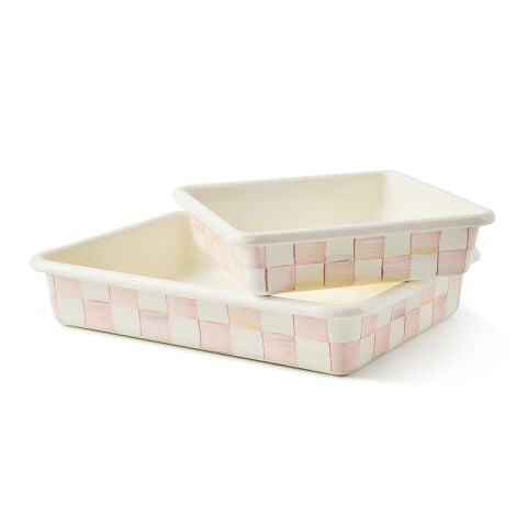 Rosy Check 23 cm x 33 cm Baking Pan