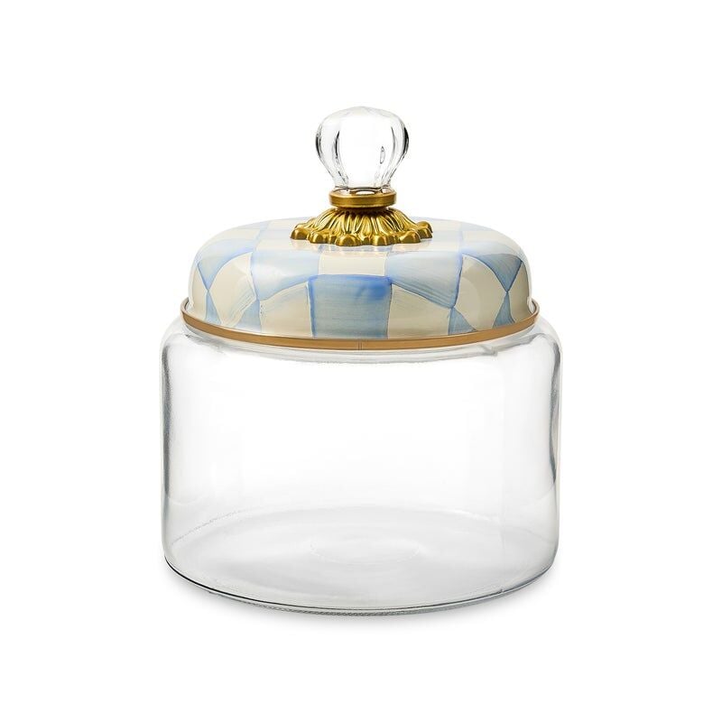 Sky Check Small Kitchen Canister