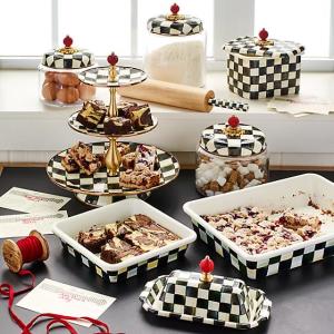 Courtly Check Enamel Baking Pan - 9'' x 13''