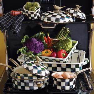 Courtly Check Enamel Baking Pan - 9'' x 13''