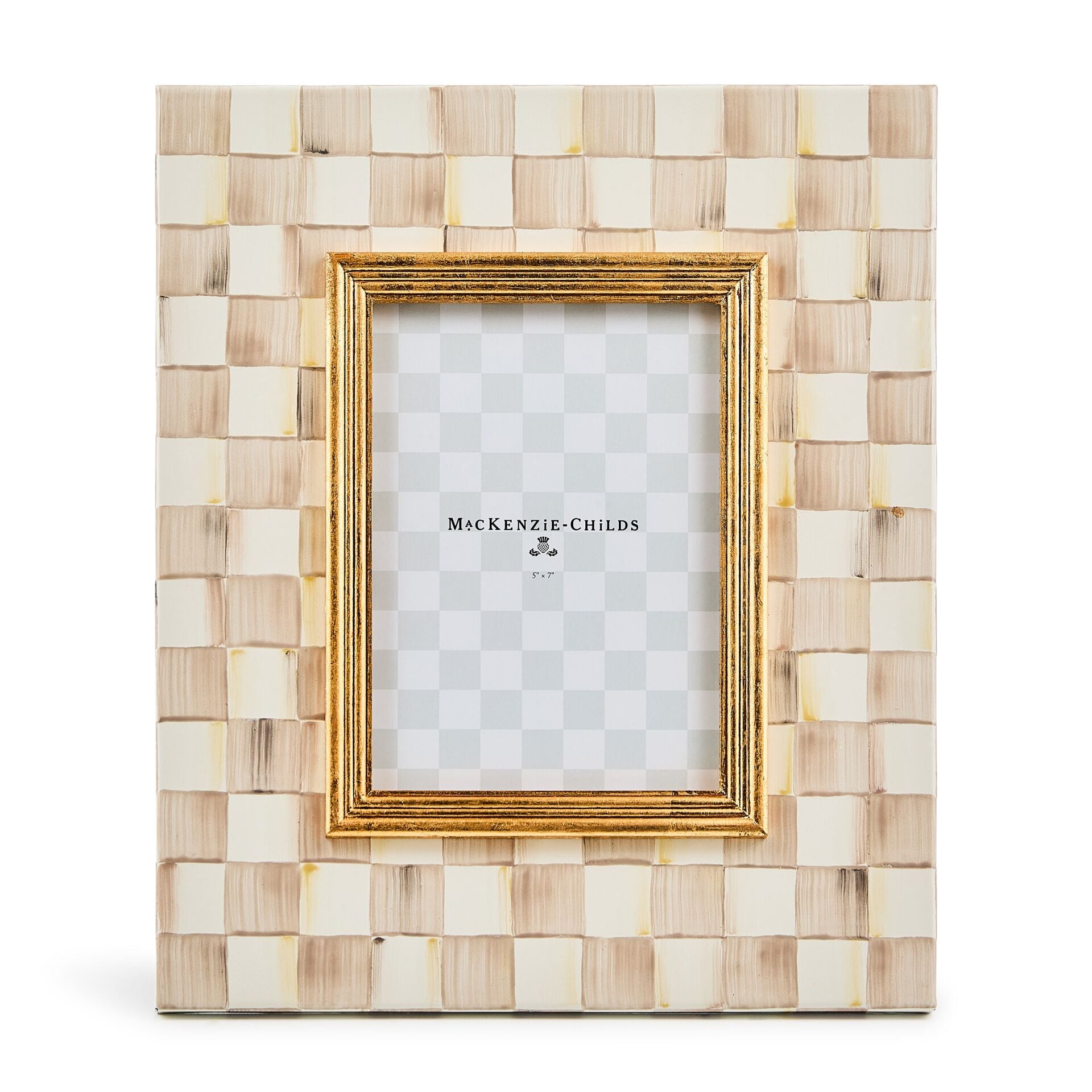 Mocha Check 5'' x 7'' Frame