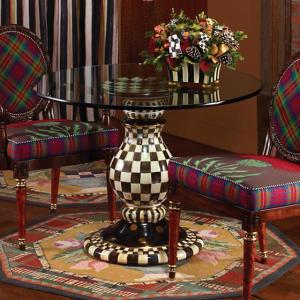 Courtly Check Pedestal Table Base