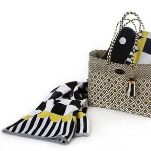 Courtly Check Beach Towel