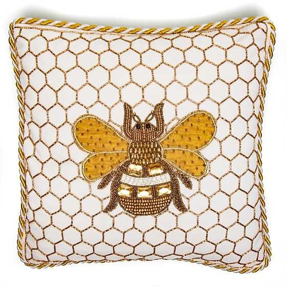 Queen Bee Pillow - Ivory