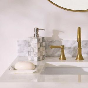 Sterling Check Capiz Soap Pump