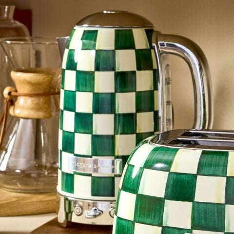 Emerald Check Electric Kettle