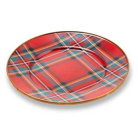 Tartastic Enamel Salad Dessert Plate Red