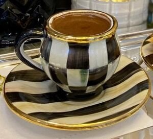 Courtly Check Espresso Cup & Saucer