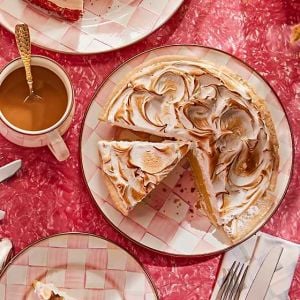 Rosy Check Dinner Plate