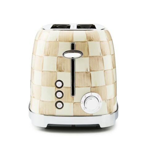 Mocha Check 2-Slice Toaster