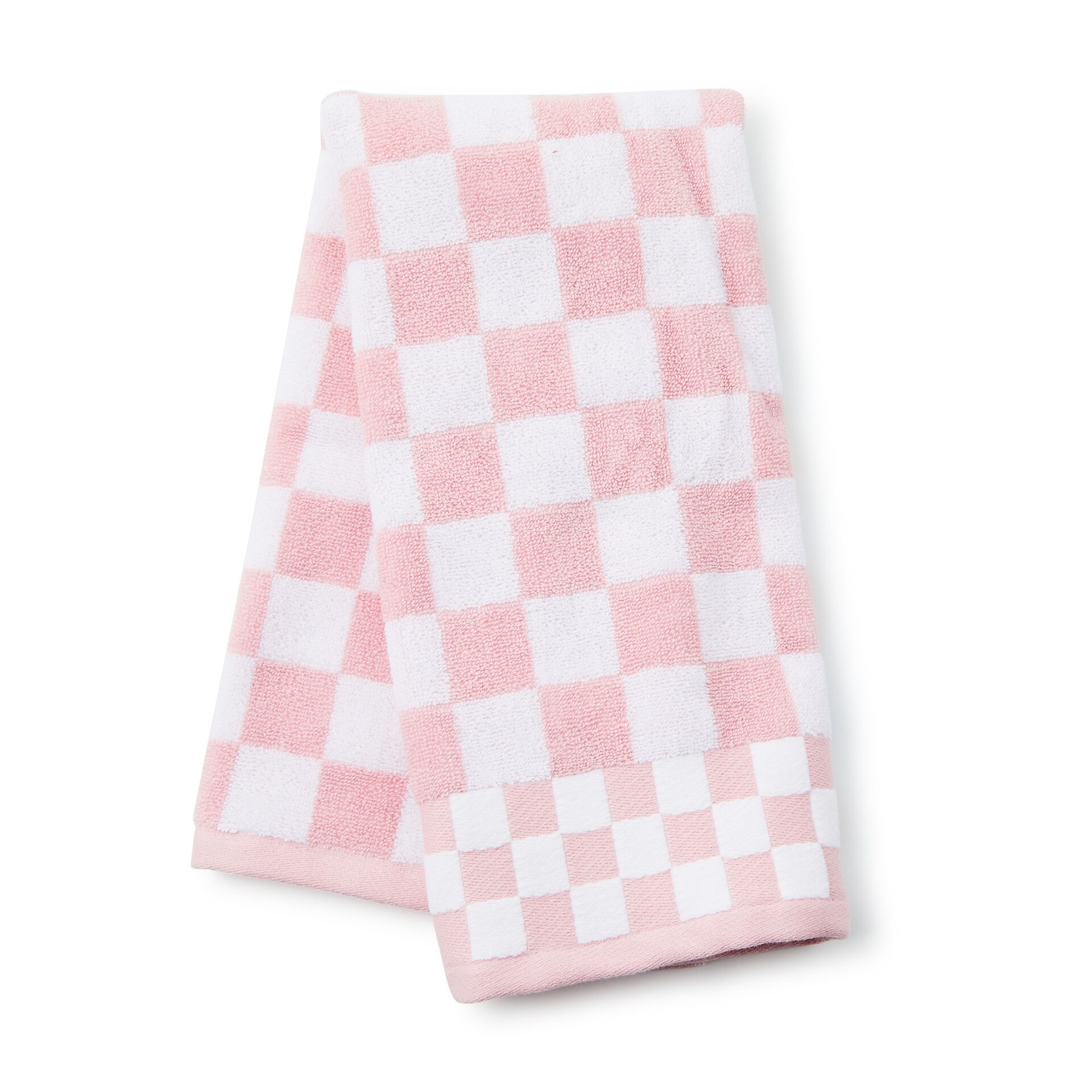 Rosy Check Hand Towel