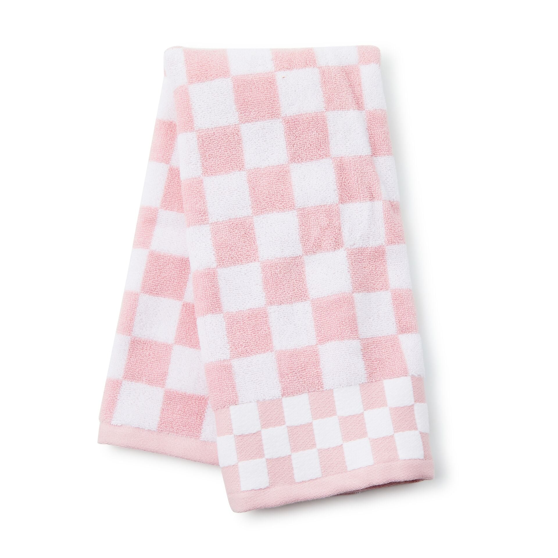 Rosy Check Hand Towel