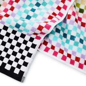 Rainbow Micro Check Bath Towel