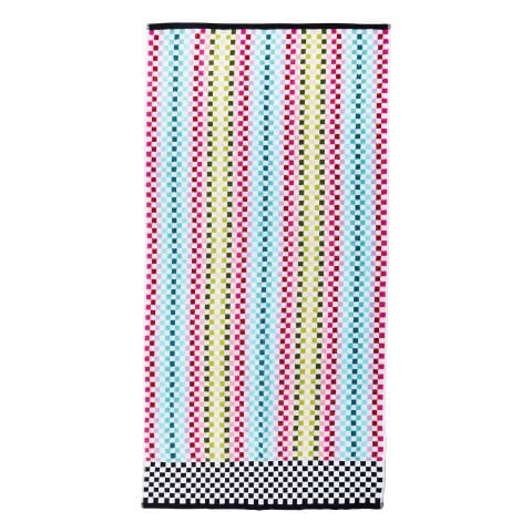 Rainbow Micro Check Bath Towel