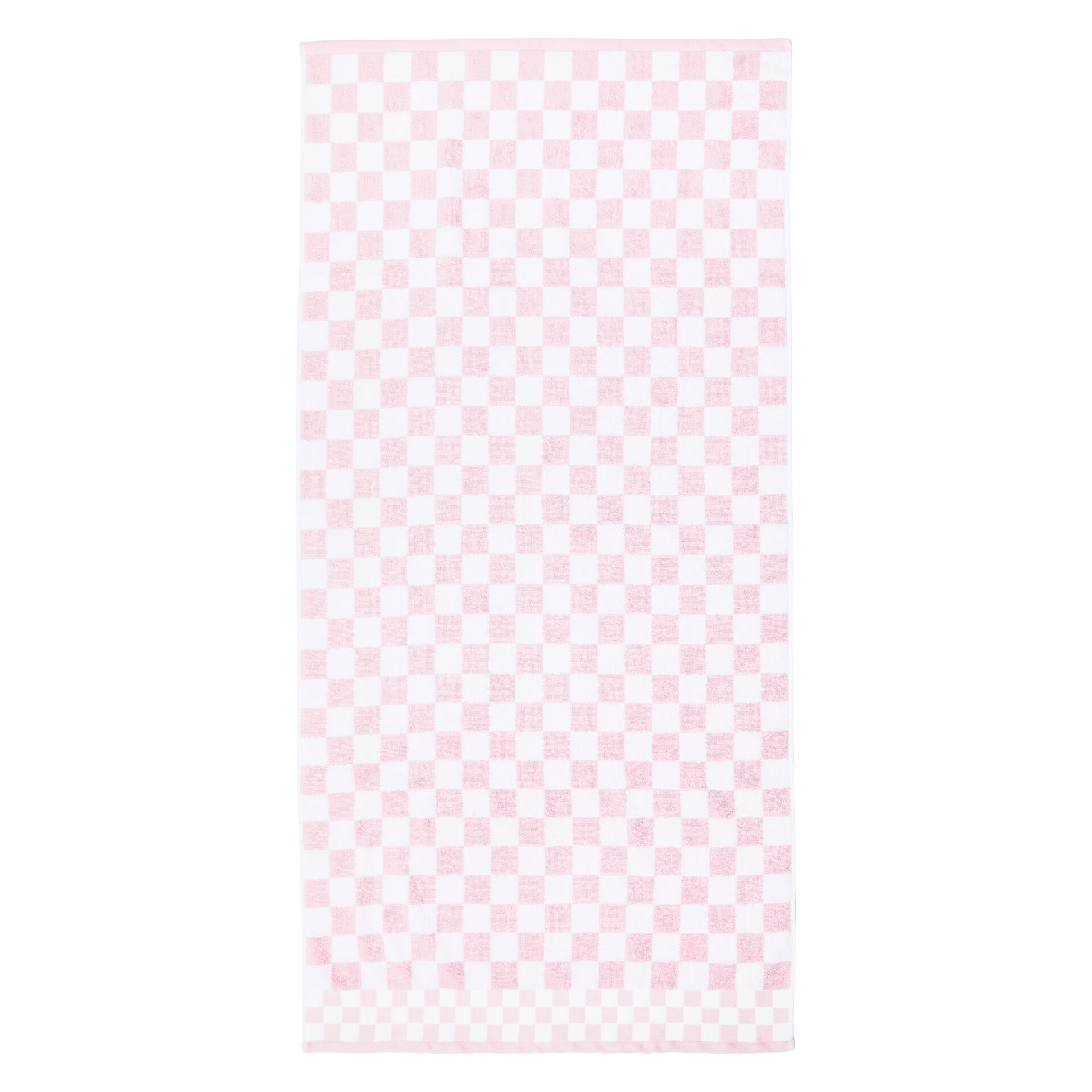 Rosy Check Bath Towel