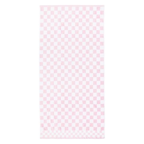 Rosy Check Bath Towel