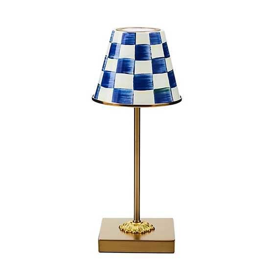 Royal Check LED Rechargeable Cafe Table Lamp