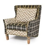 Mad for Plaid Wing Chair