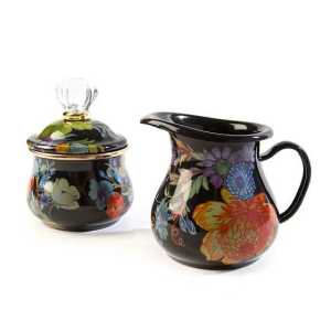 Flower Market Creamer - Black