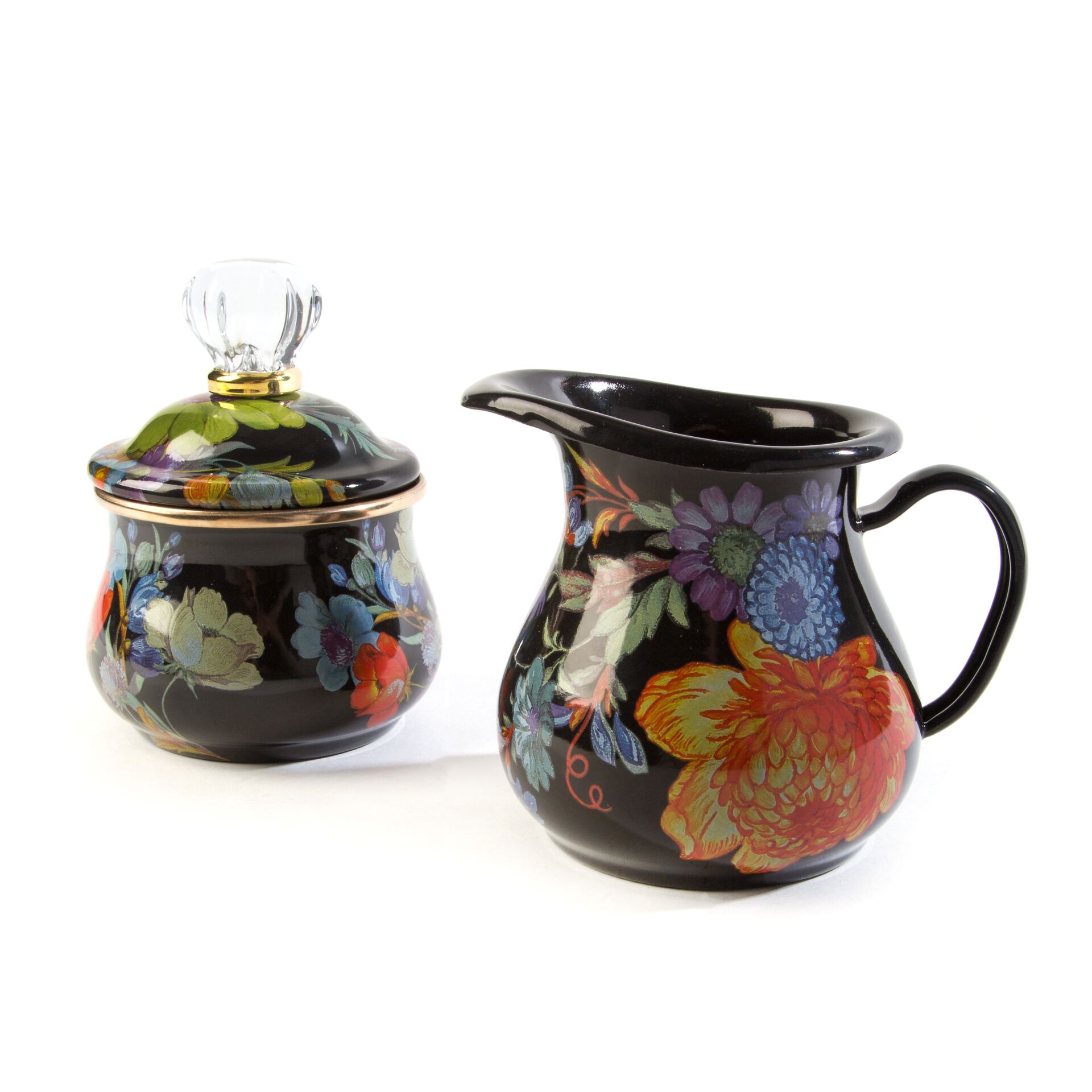 Flower Market Creamer - Black