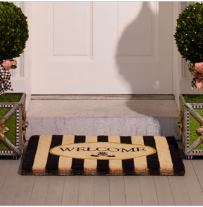 Awning Stripe Welcome Mat