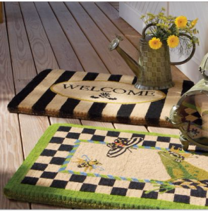Awning Stripe Welcome Mat
