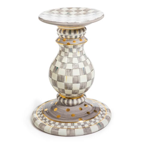 Sterling Check Ceramic Pedestal Table Base
