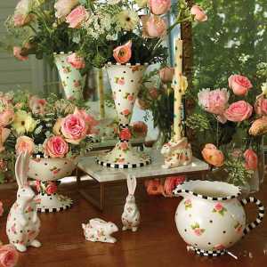 Patience Brewster Really Rosy Rabbit Candle Holder