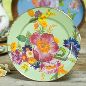 Flower Market Charger/Plate - Green