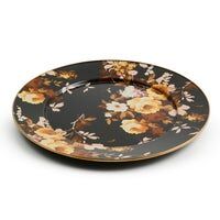 Wild Rose Brown Serving Platter