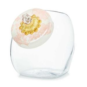 Sweets Jar with Rosy English Garden Lid