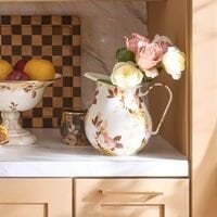 Wild Rose White Pitcher