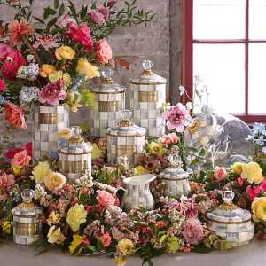 Sterling Check Demi Canister