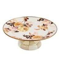 Wild Rose White Small Pedestal Platter