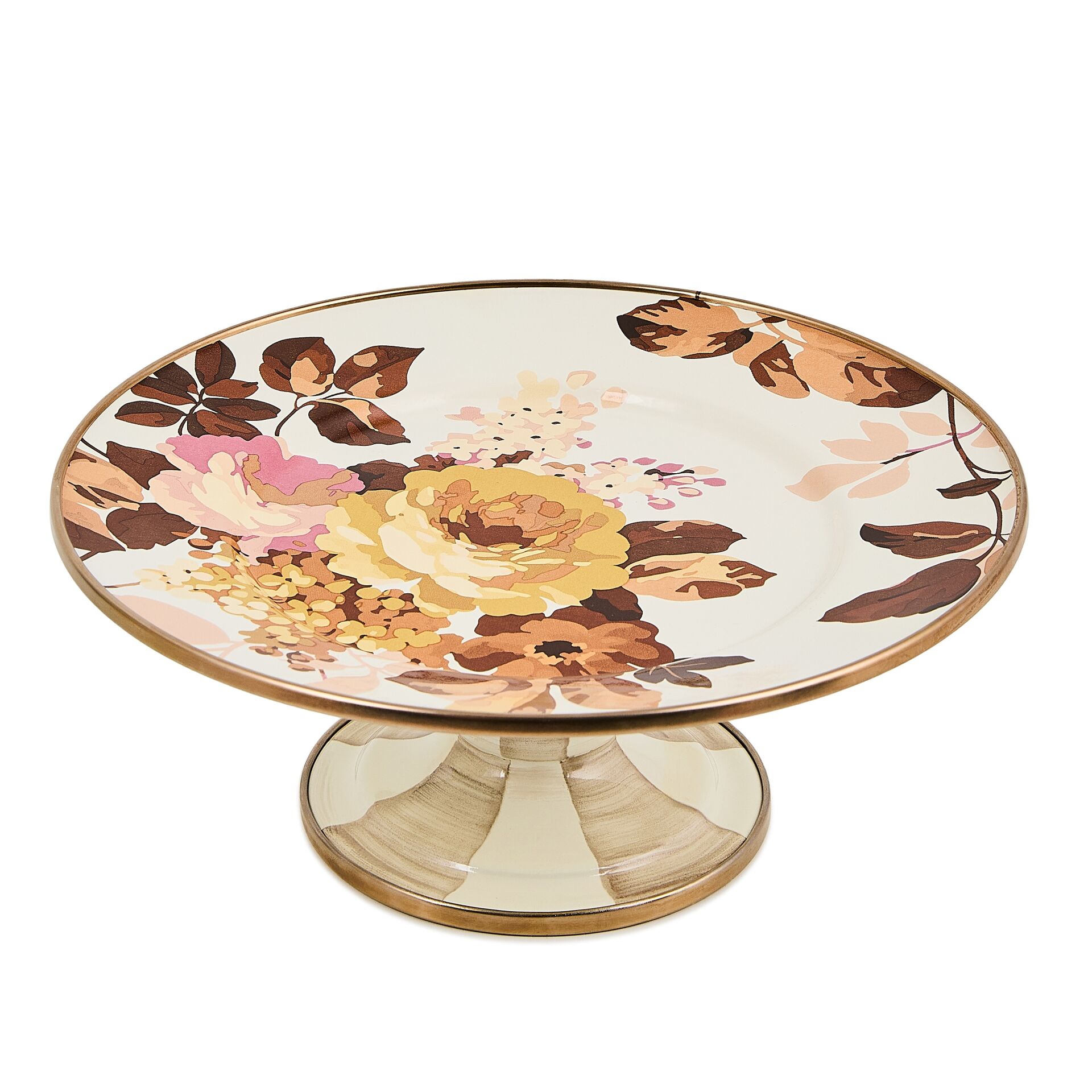 Wild Rose White Mini Pedestal Platter