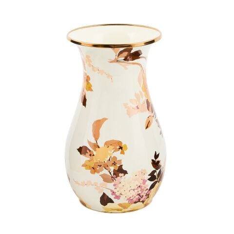 Wild Rose White Tall Vase