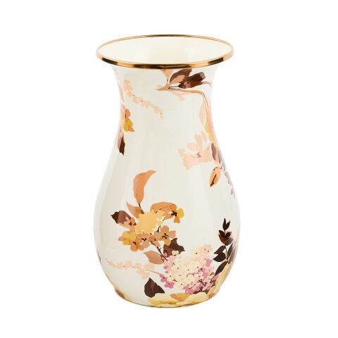 Wild Rose White Tall Vase
