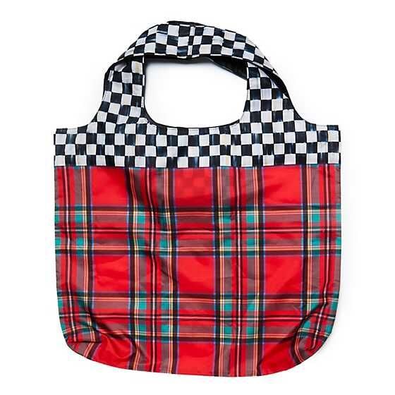 Red Tartan To Go Tote