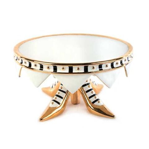 Patience Brewster High Heel Shoe Cake Plate - Ivory & Gold